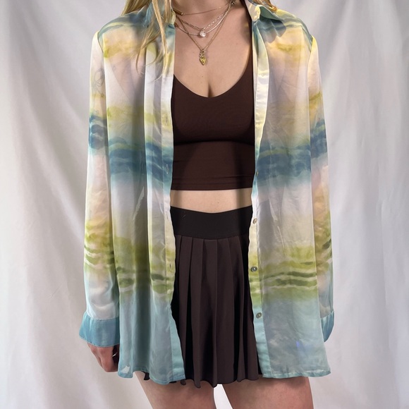 Sheer Button Up - Picture 2 of 6